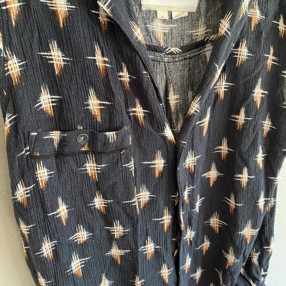 Anthropologie Hei Hei Nova Black Button Down Romper - Picture 3 of 7